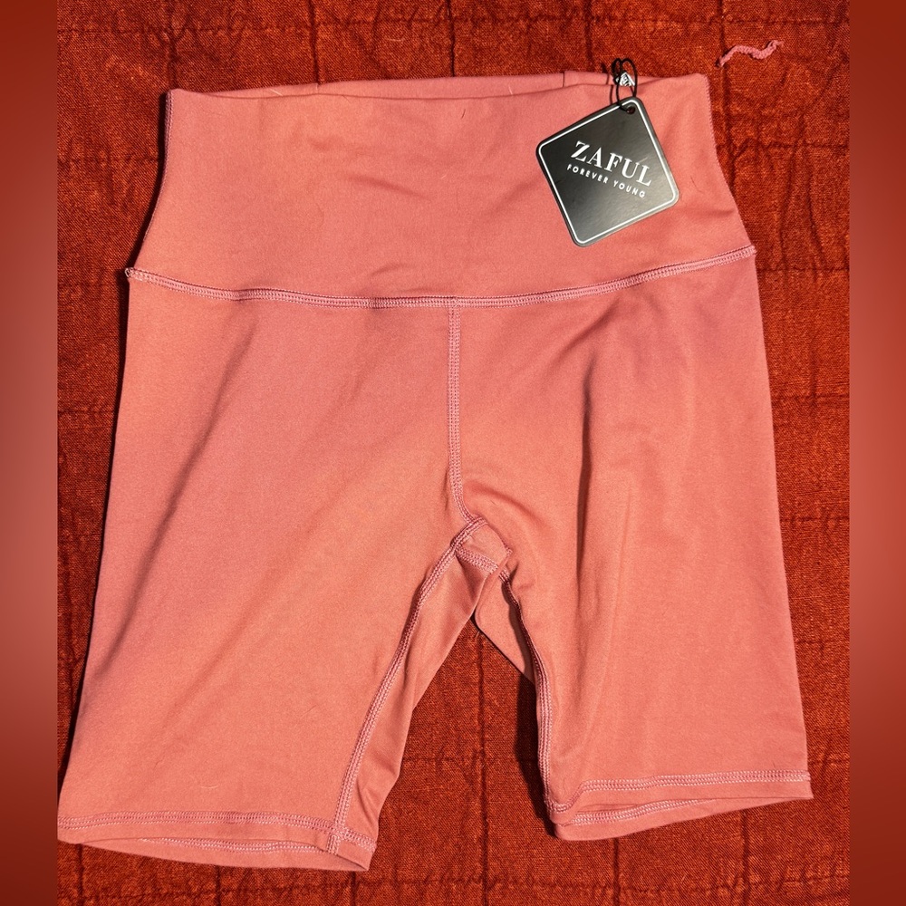 Zaful Women's Coral Bike Shorts